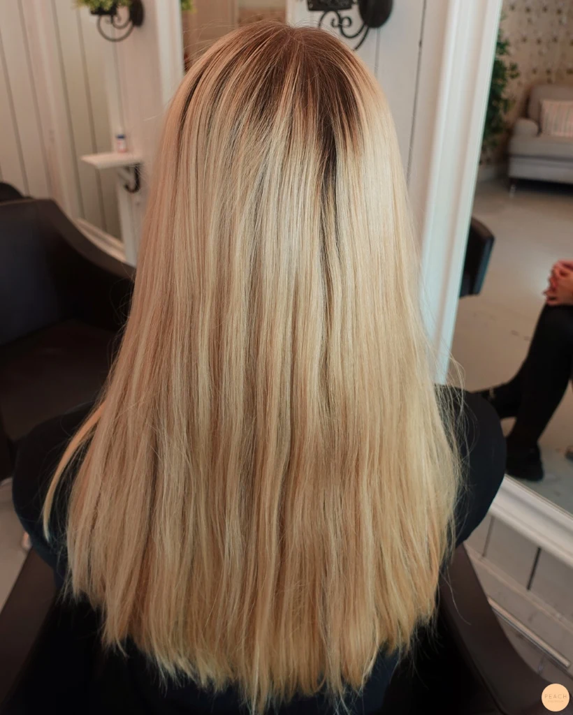 Glossy blond