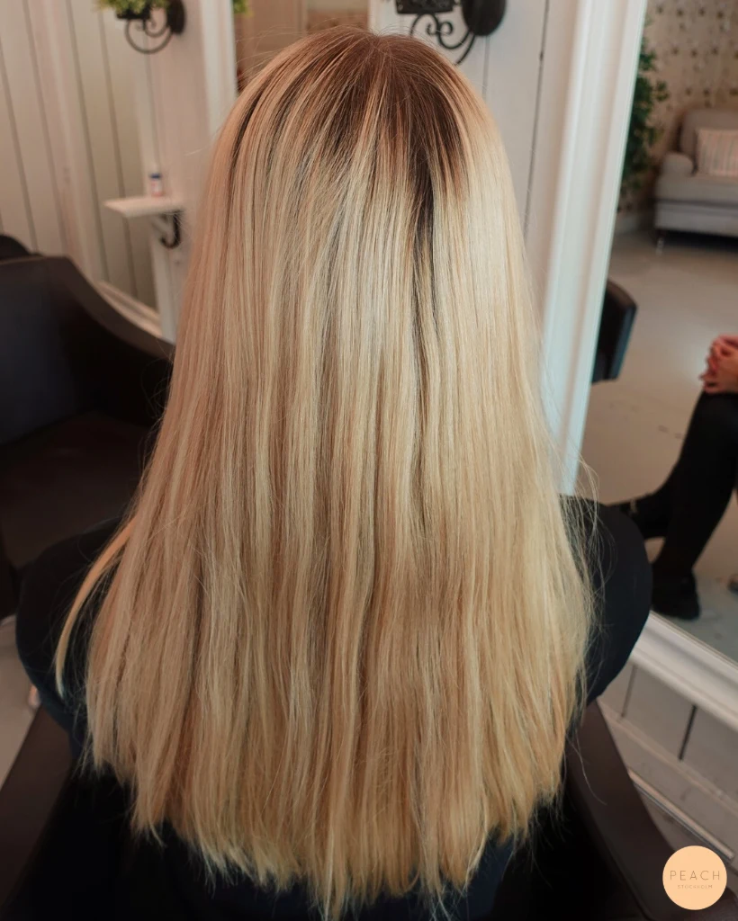 Glossy blond