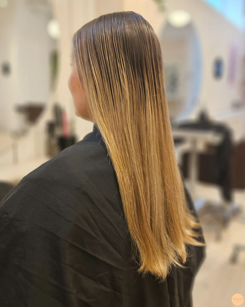 Creamy blonde hair transformation