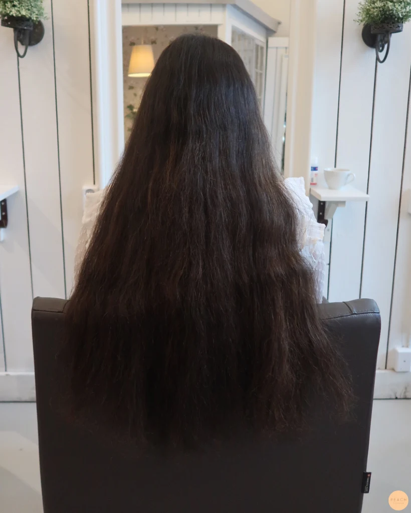 Mörkbrun balayage