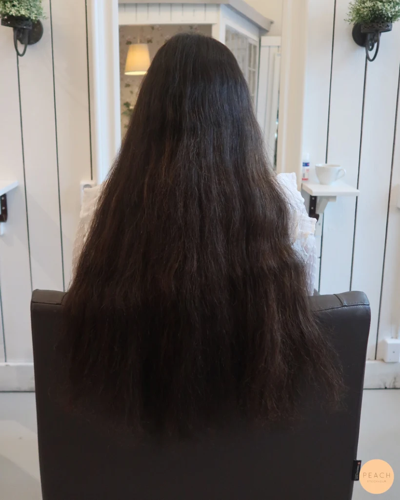 Mörkbrun balayage