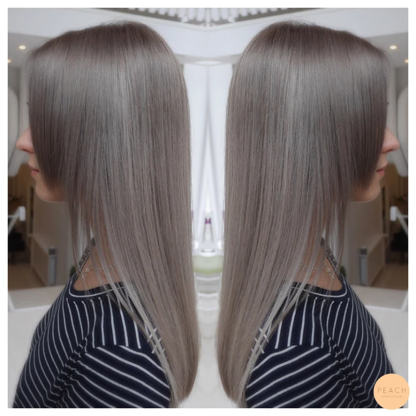 Granny hair color - grå hårfärg