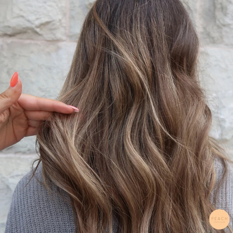 Bronde balayage med extra glans