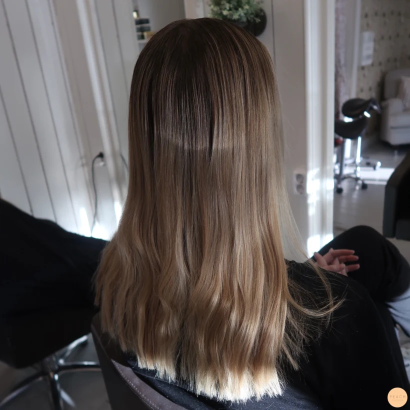 Balayage i rosa toner