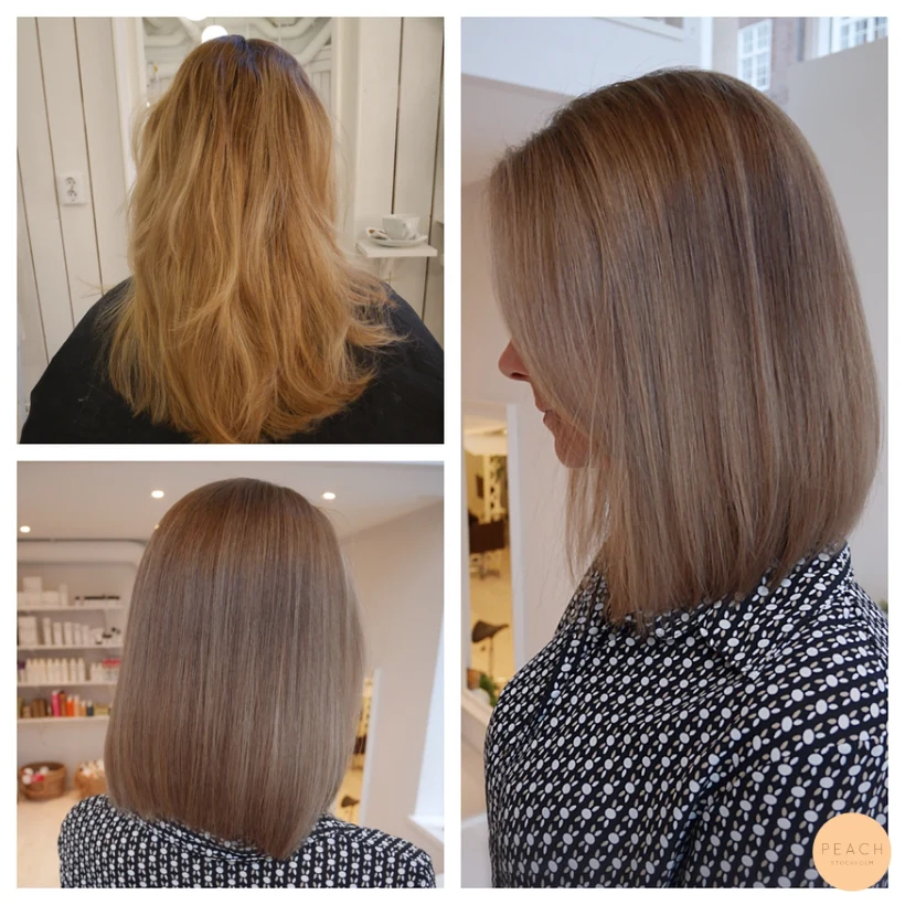 Kall mörkblond ecaille