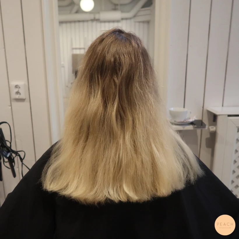 Från blond till mörkblond