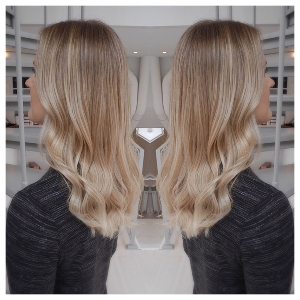 Balayage - kall blond hårfärg