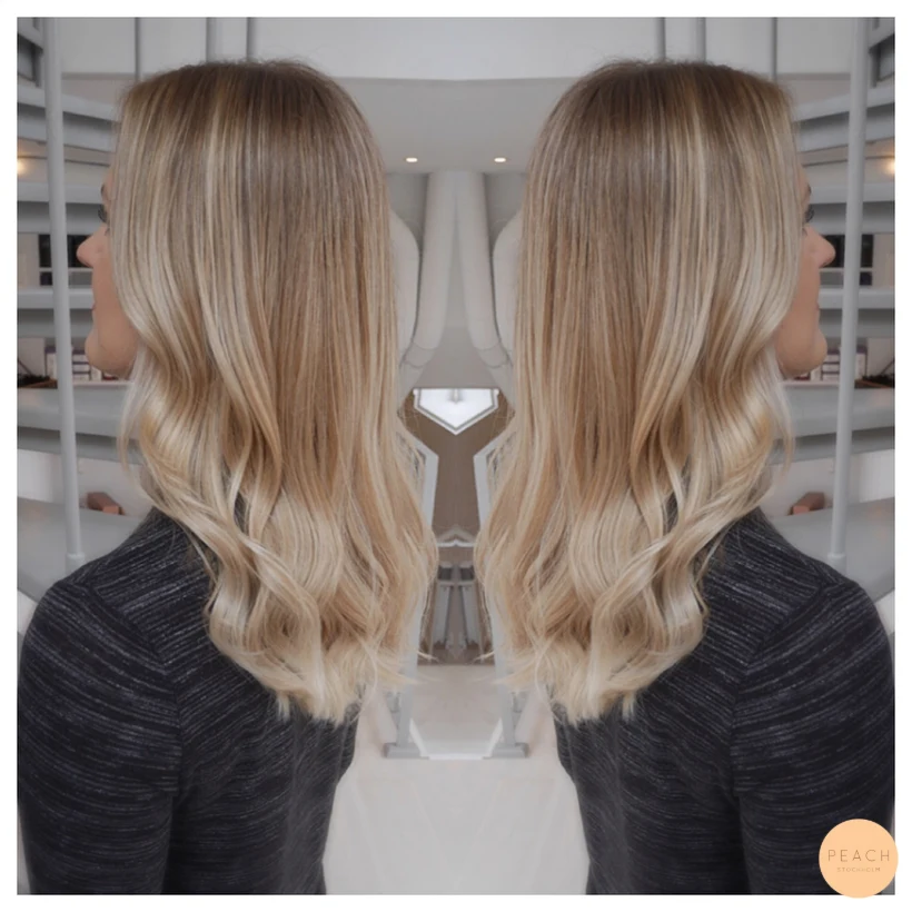 Balayage - kall blond hårfärg