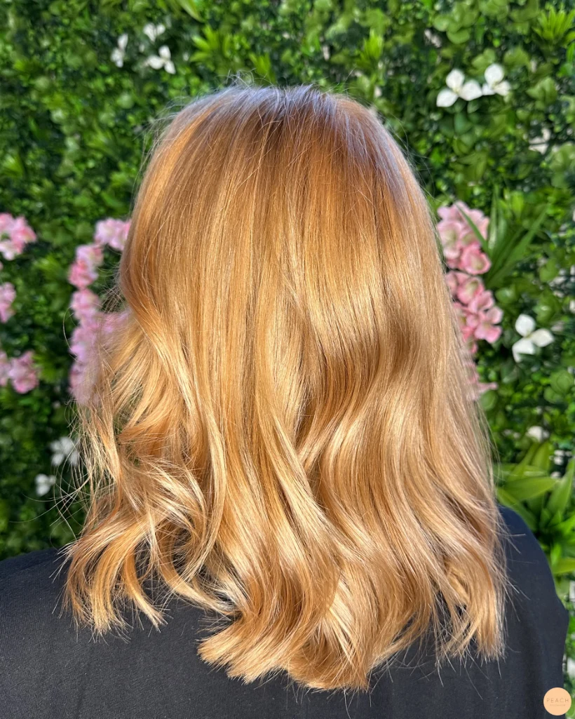 Coppar peach hair trend
