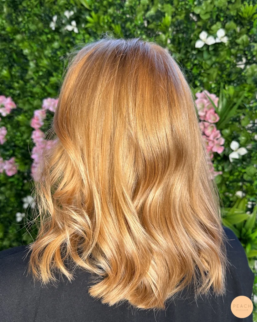 Coppar peach hair trend