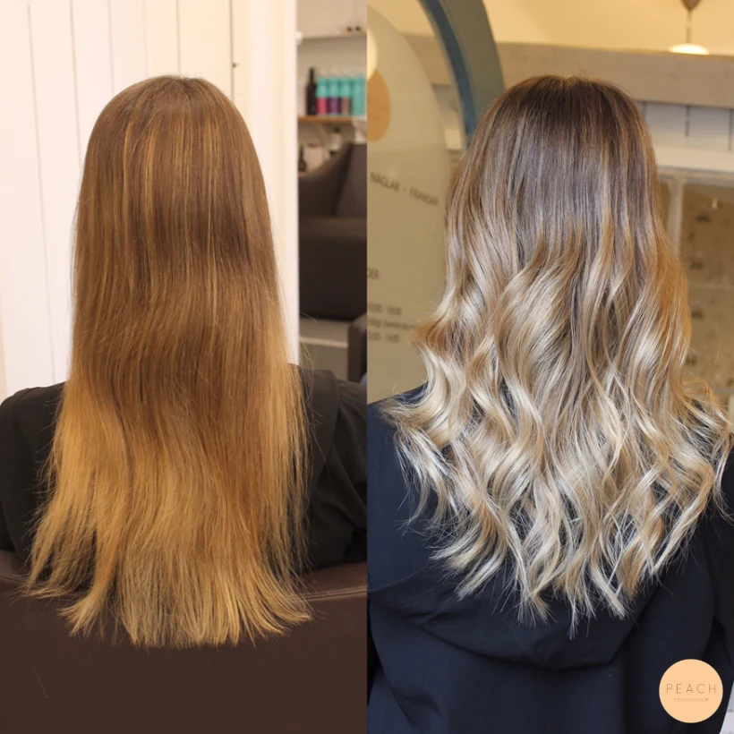 Kall ombre med bayalage teknik