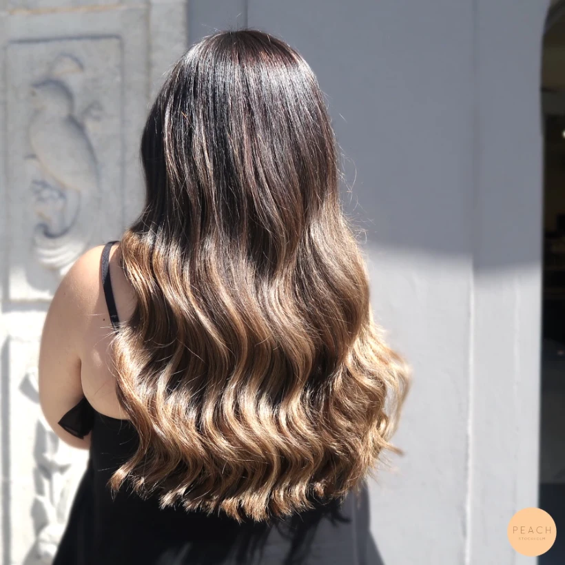 Brun caramel balayage
