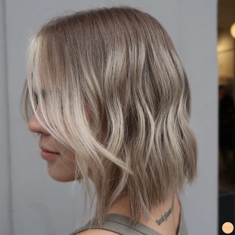 Balayage with money piece