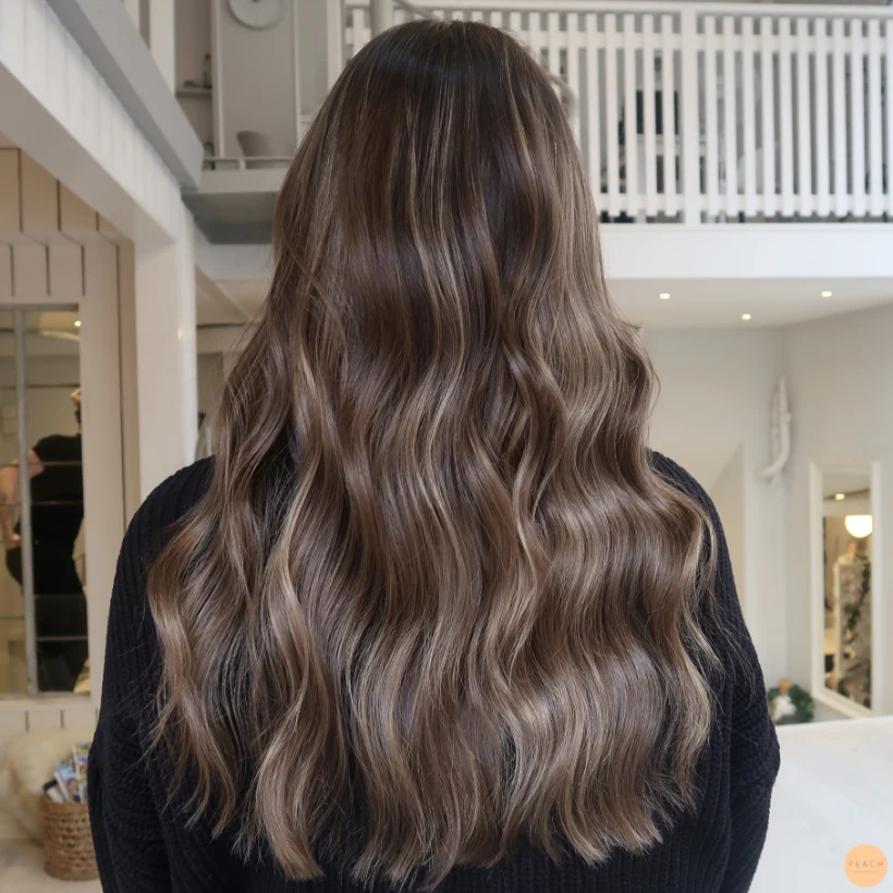 Balayage mörkt hår