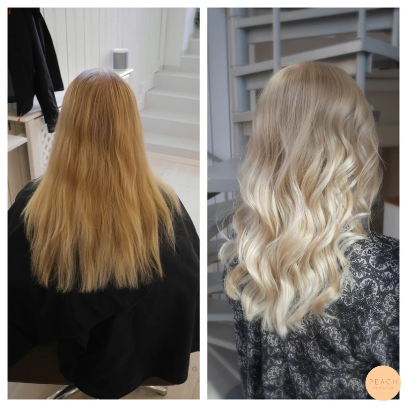 Kall blond hårfärg med extra glans