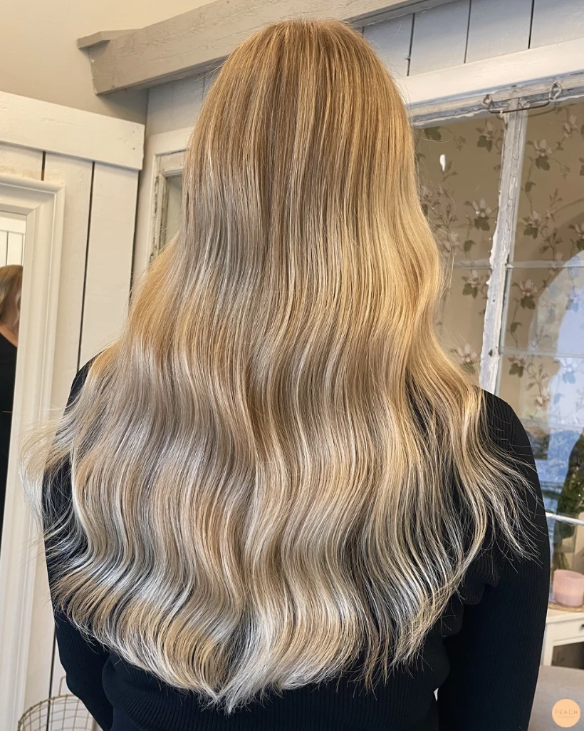 Light golden hair colour