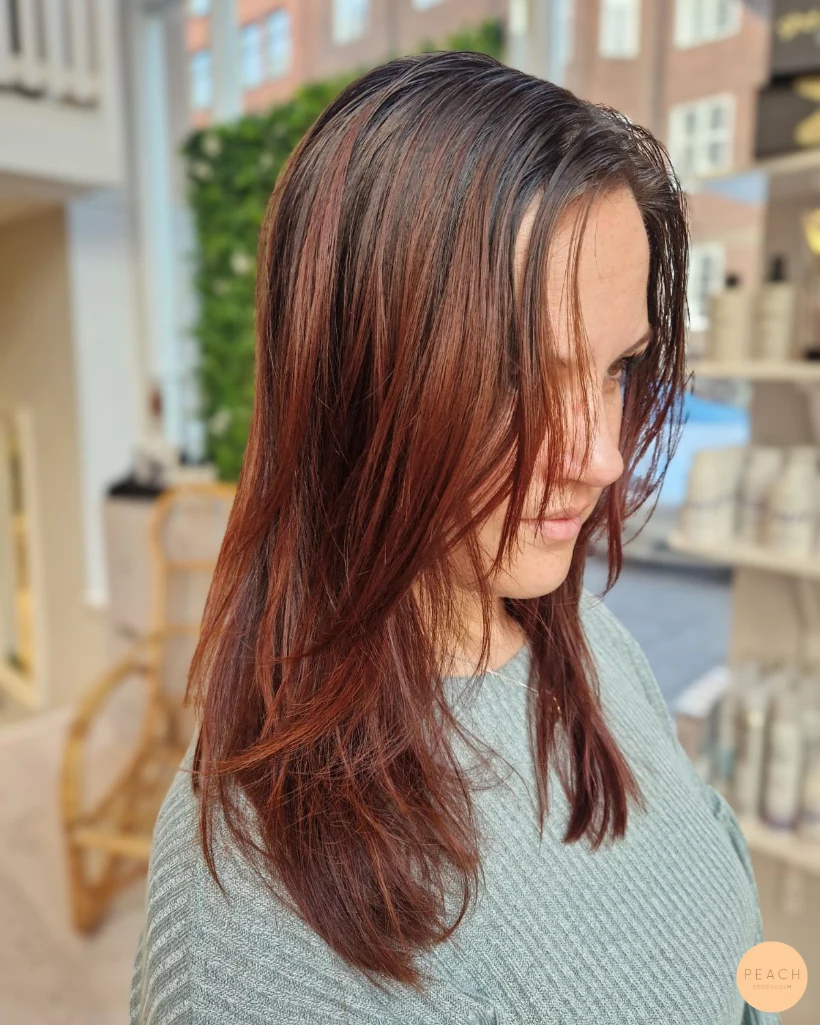❤️💜 Red violet hair color