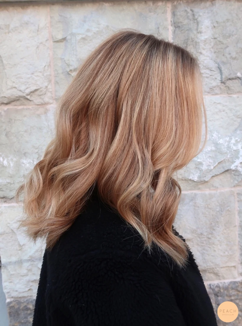 Blond hårfärg med skiftningar
