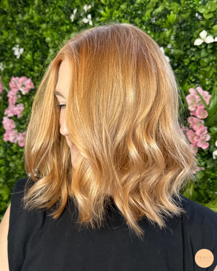 Coppar peach hair trend