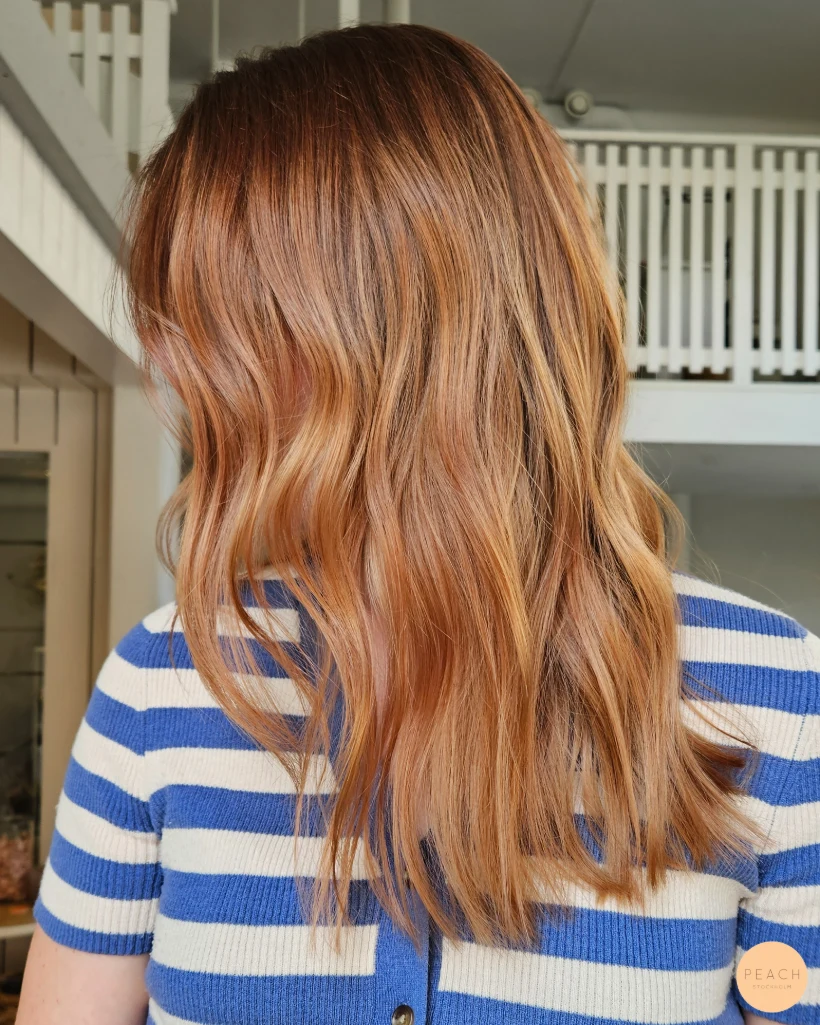 Copper strawberry hair color
