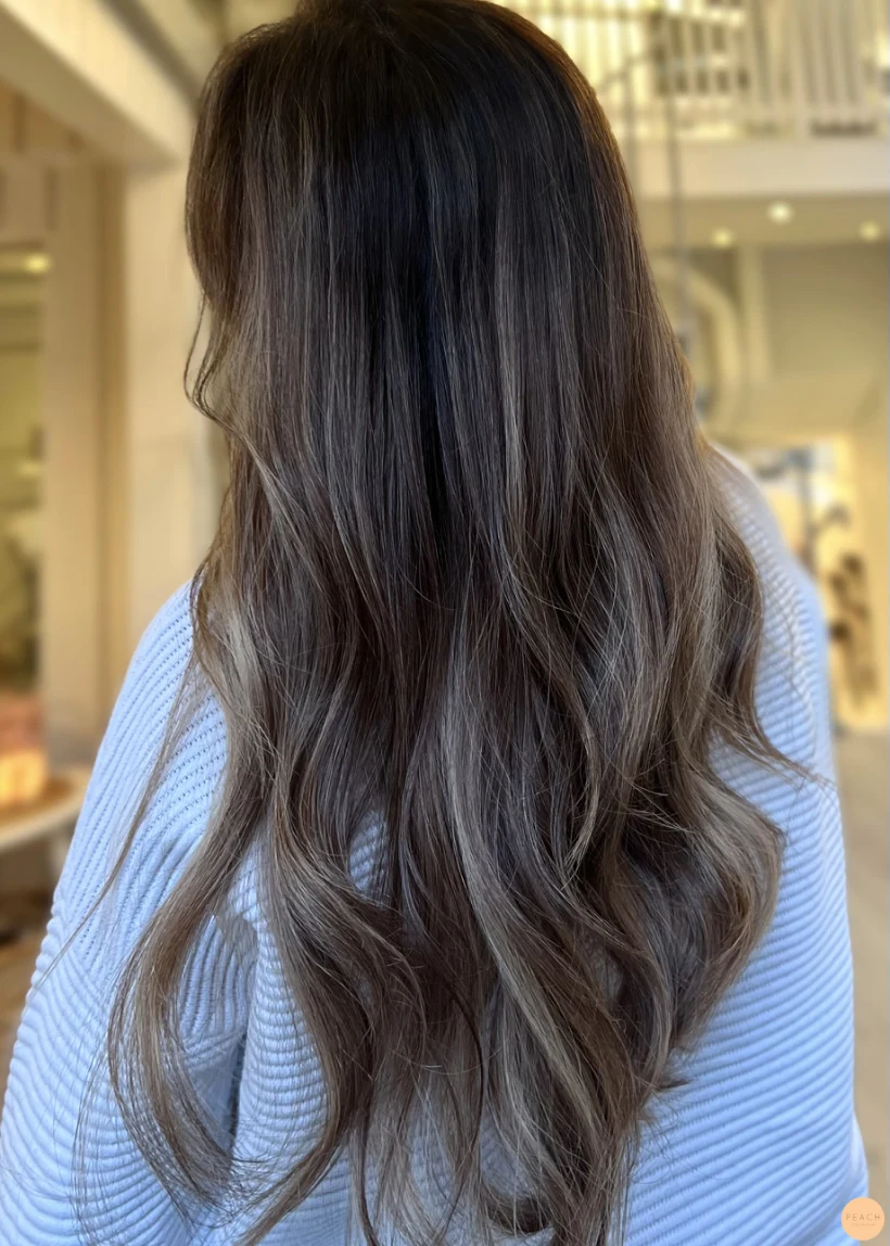 Brun balayage nougat