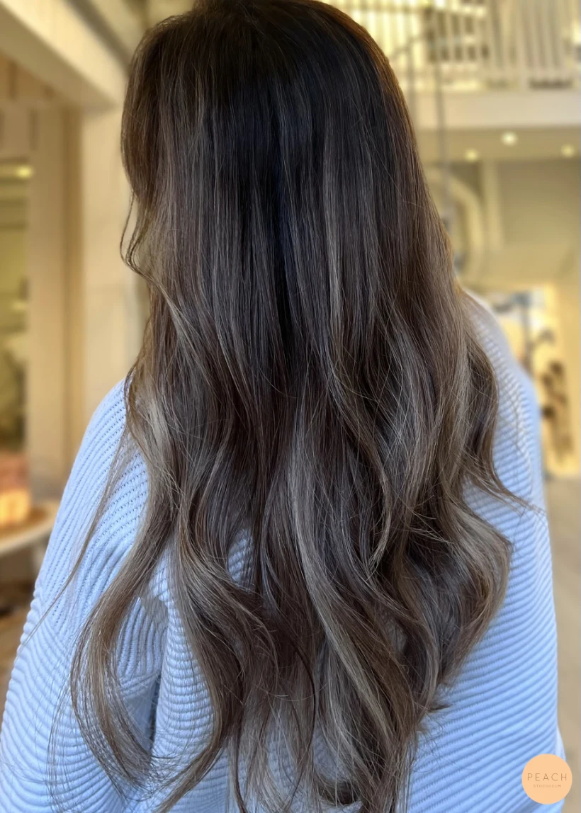 Brun balayage nougat