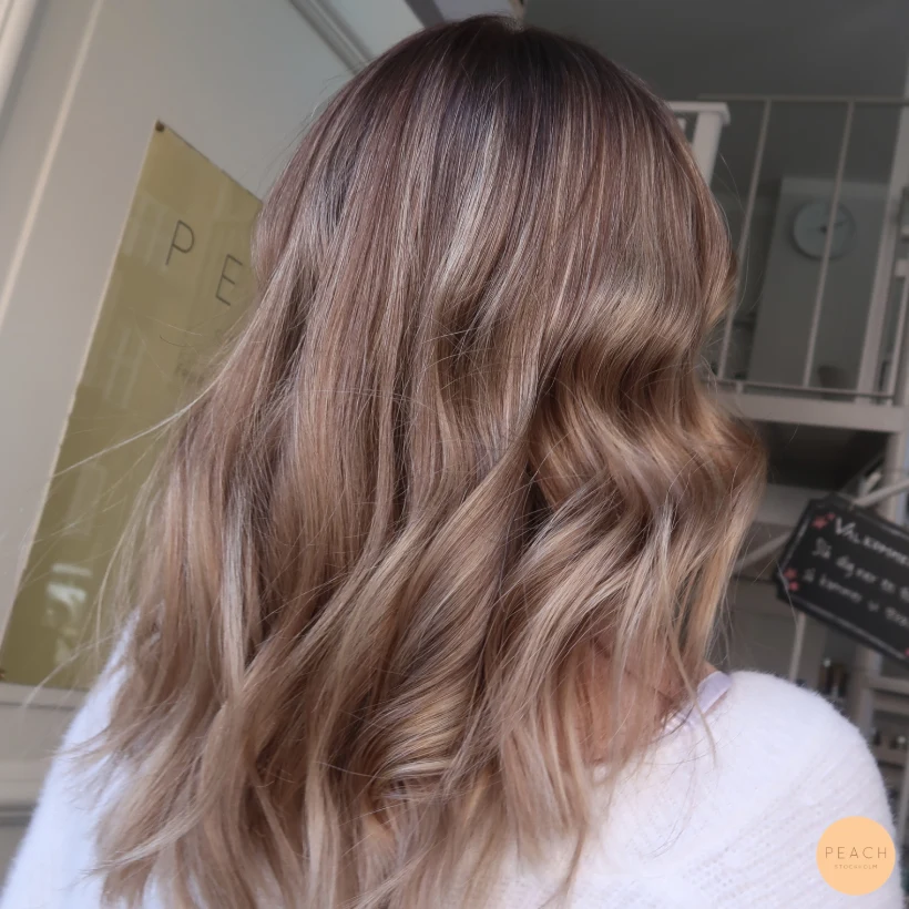 Brun balayage caramel – salongsresultat av Felicia Mankinen, 6 maj 2020