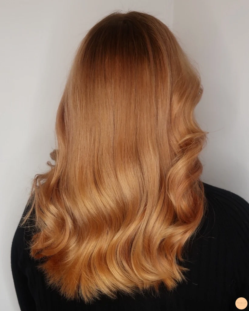 Avfärgning rött hår till blond