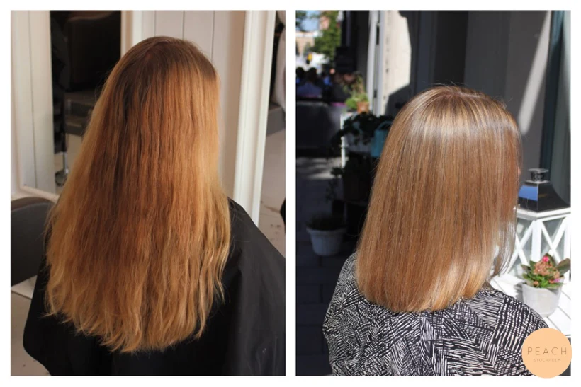 Blondette med highlights och lowlights