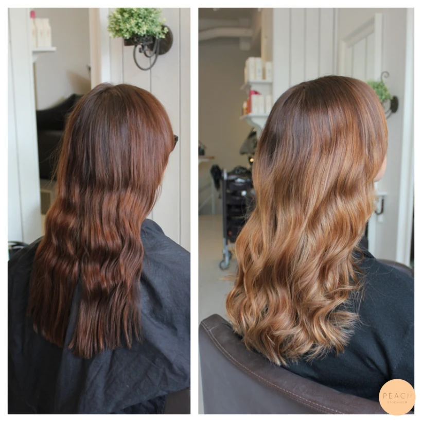 Ljusbrun soft ombre
