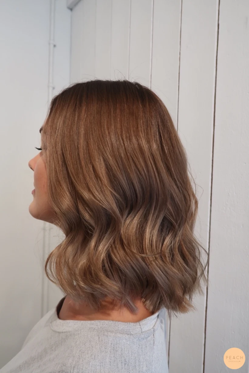 Makeover från blonde till brunette sombre