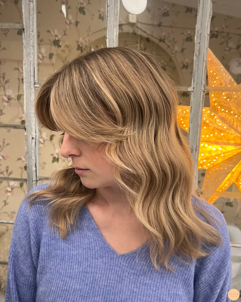 Luscious honeyblonde color✨