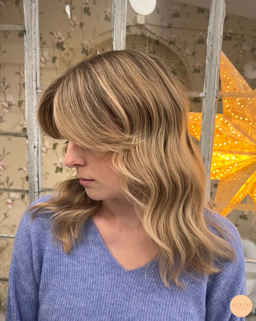 Luscious honeyblonde color✨