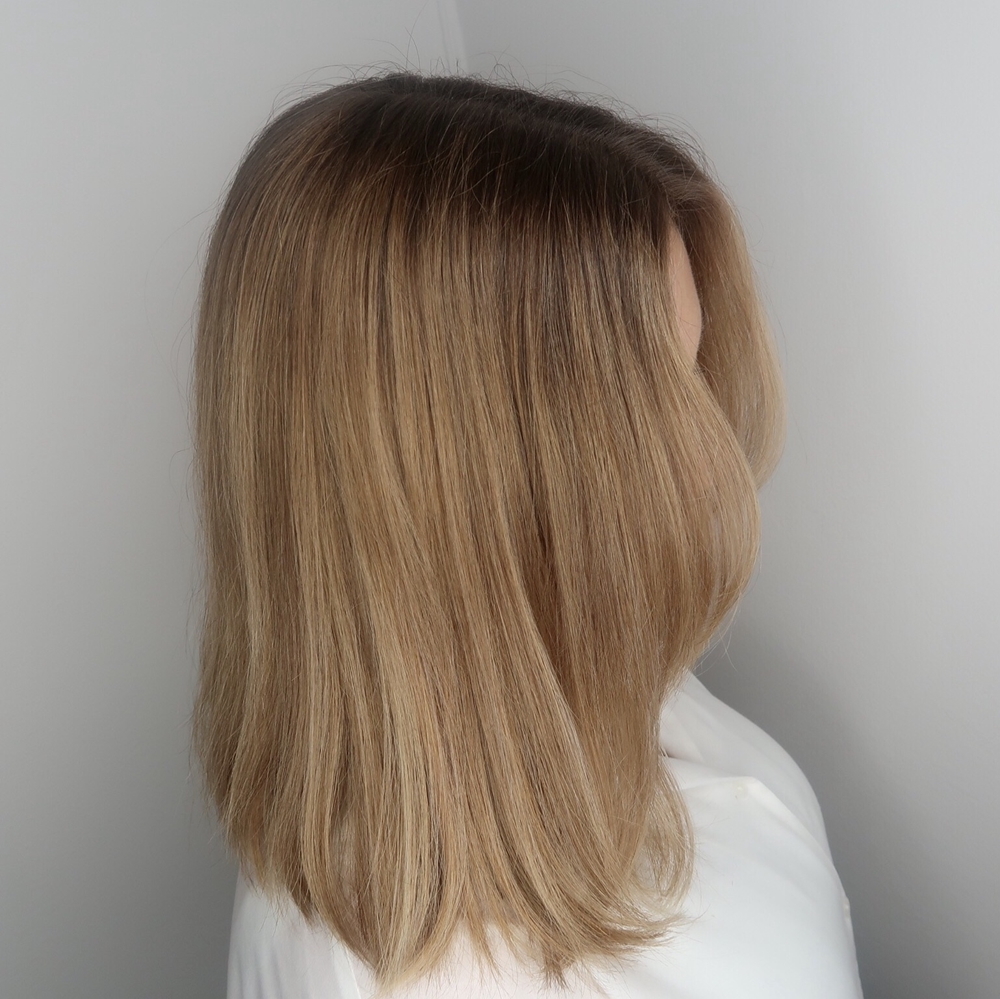 Varm balayage hårfärg