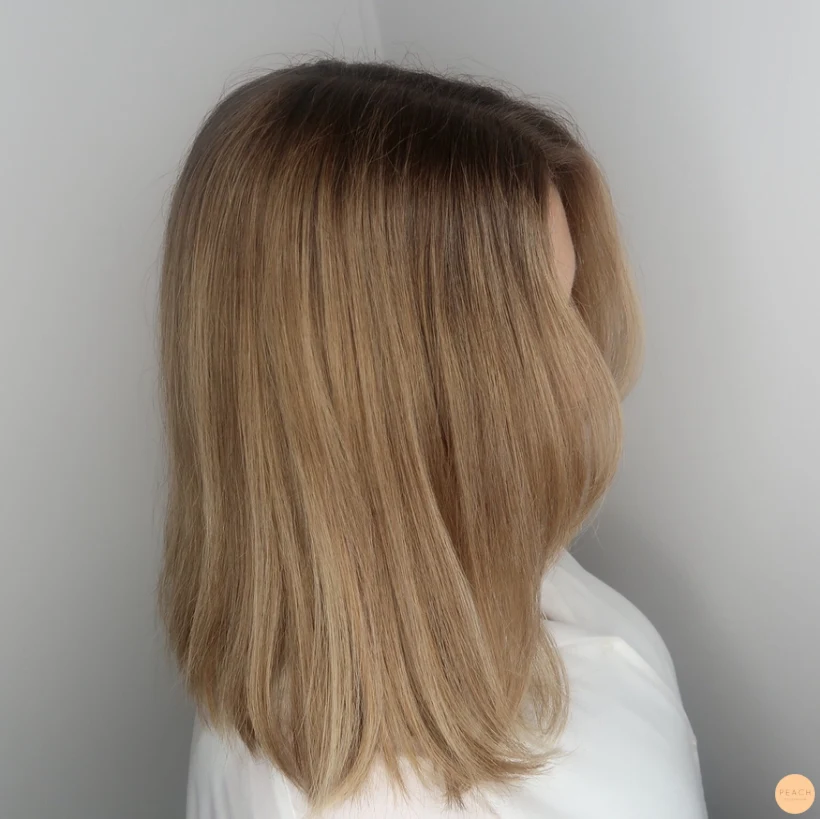 Varm balayage hårfärg