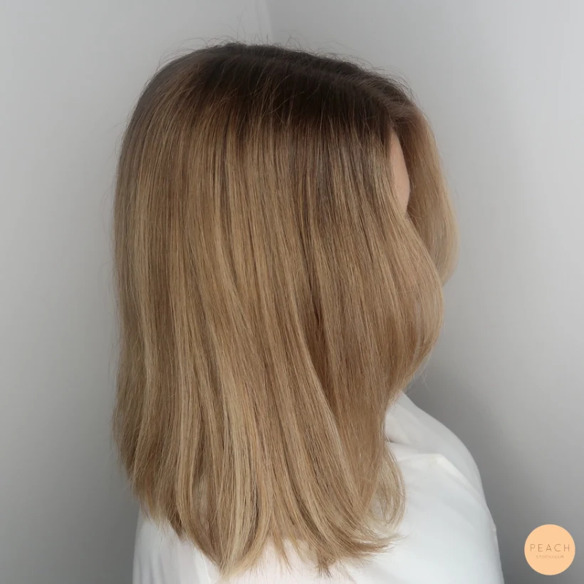 Varm balayage hårfärg