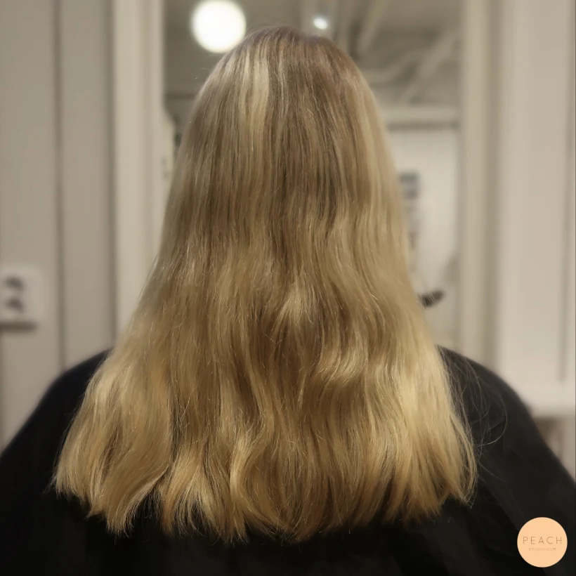 Illumina wella rosa balayage Stockholm