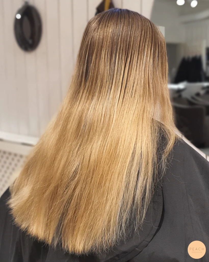 Peach copper hair makeover