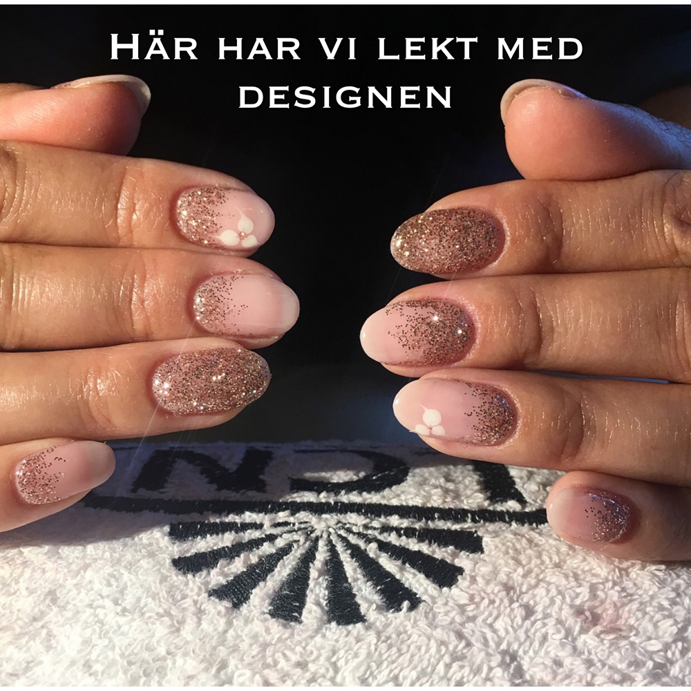 Naglar på Peach Stockholm Del 1 Gellack