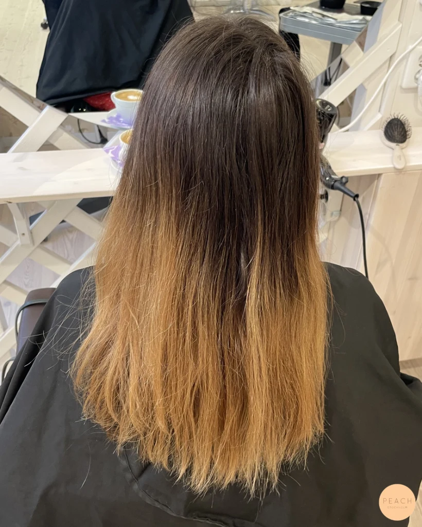 Balayage med mjuka lowlights