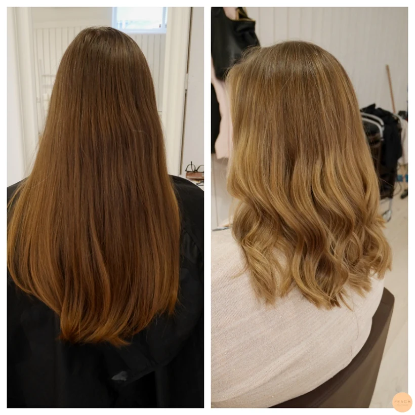 Blond beige balayage