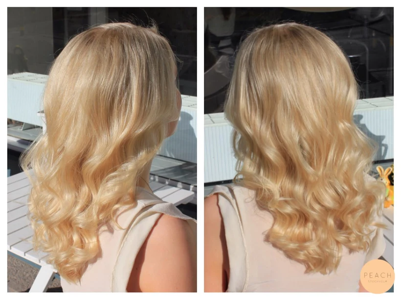 Blond hårfärg – salongsresultat av Malin Kvaernå, 30 april 2015
