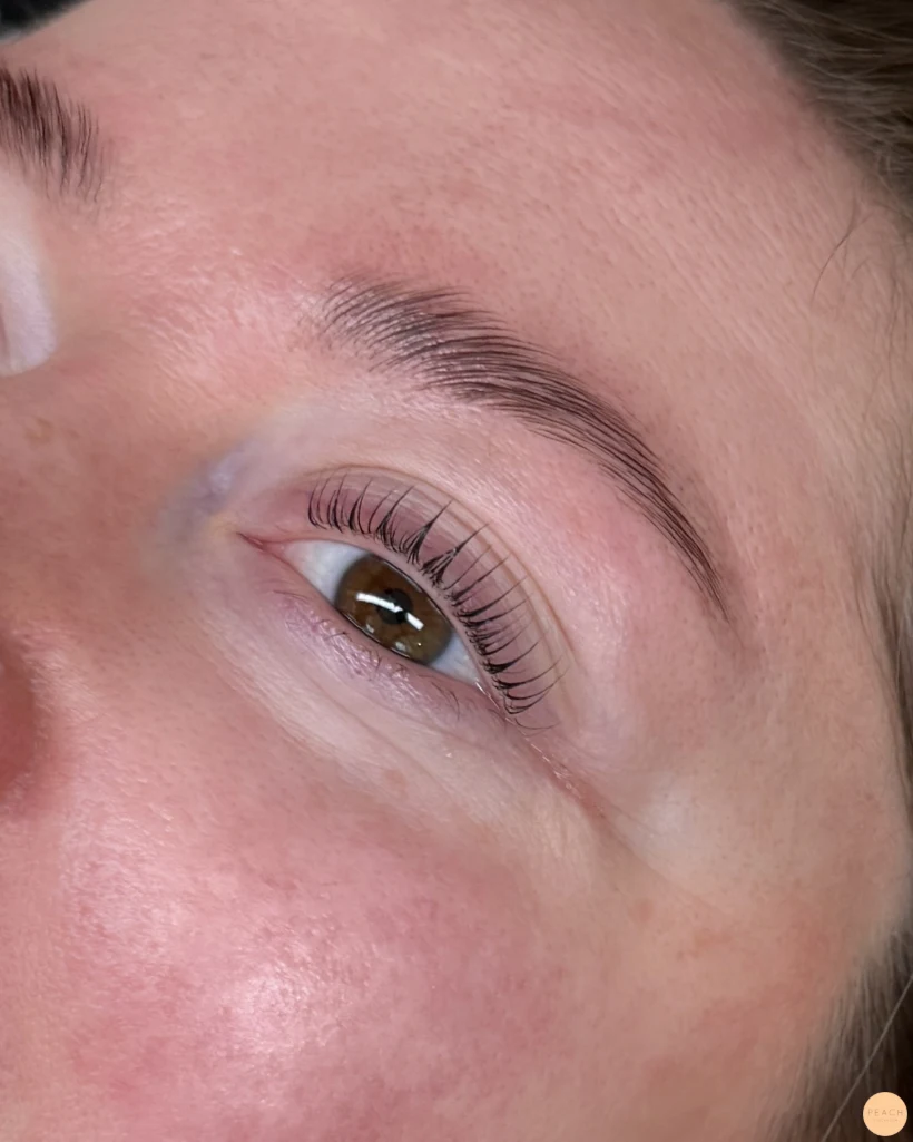 Lashlift browlift före efter