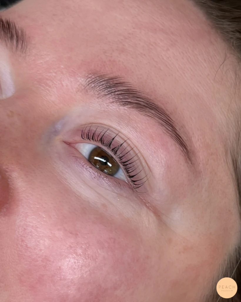 Lashlift browlift före efter