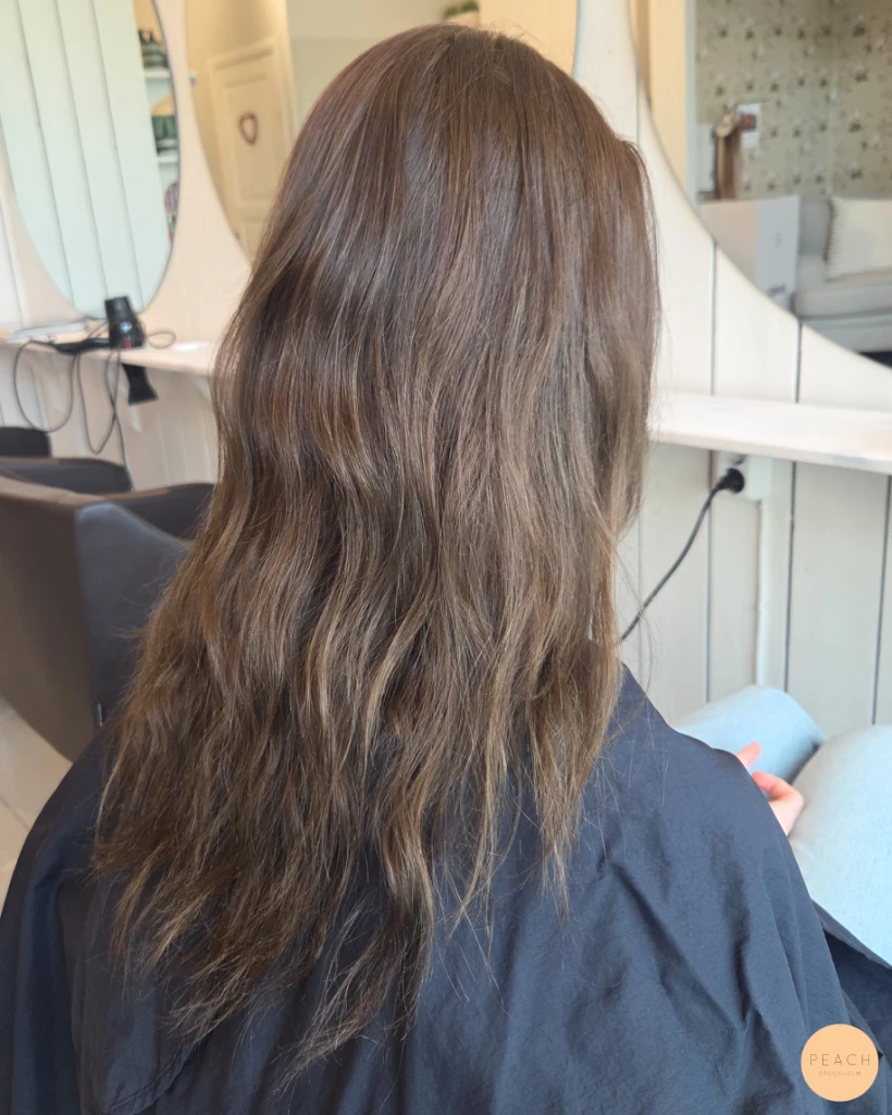 Soft highlights 💫 on brown hair