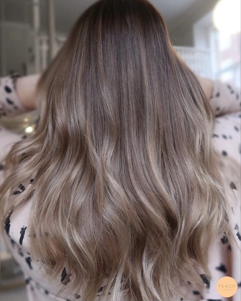 Från blond till brun – salongsresultat av Alicia Siverman, 28 oktober 2021
