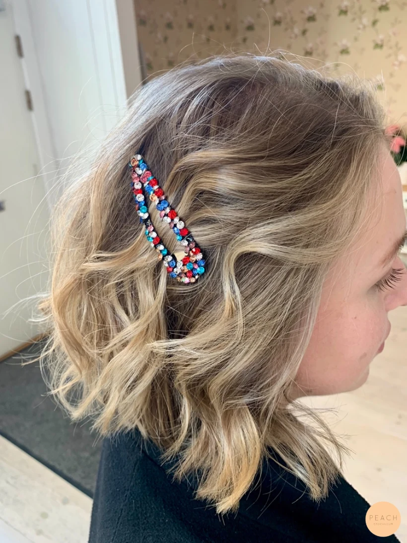 Balayage kort hår blond med root stretch