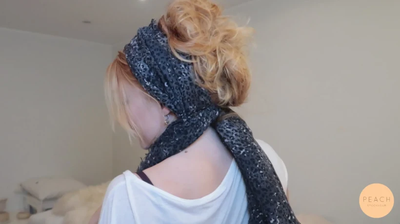 Bad hair day rescue - Tutorial med steg för steg guide till en bohemisk håruppsättning med sjal