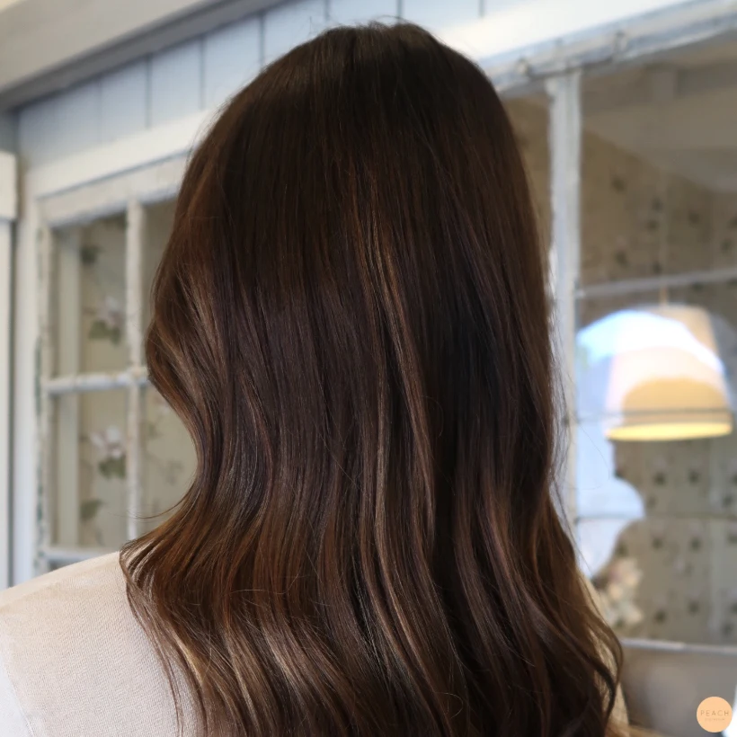Varm balayage med slingor