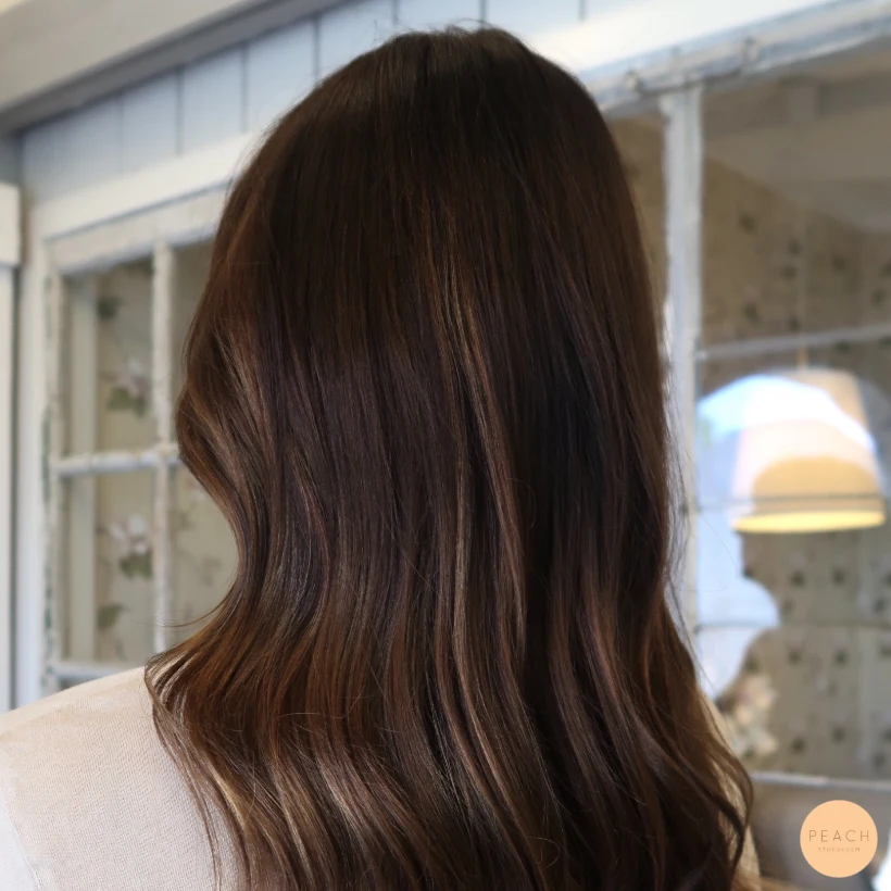 Varm balayage med slingor